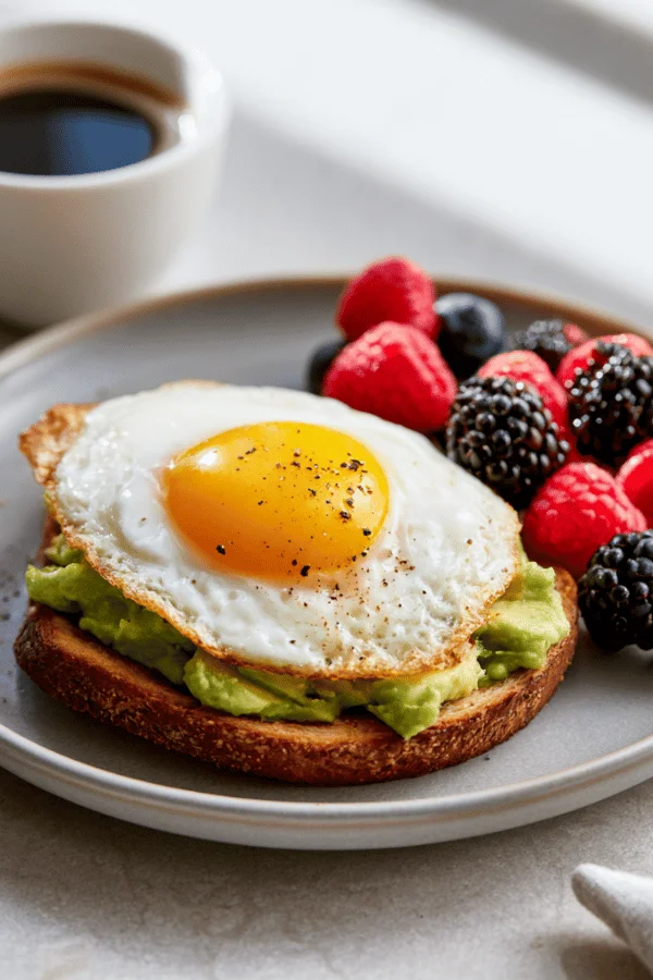 Healthy Breakfast Recipes for Every Morning Healthy breakfast spread featuring avocado toast, eggs, oatmeal bowls, fresh berries, smoothie bowl, nuts, and orange juice arranged on a clean light background.