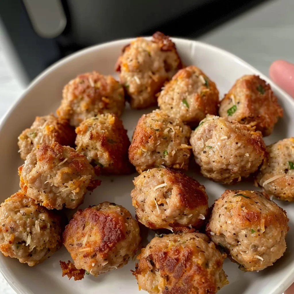 Healthy Recipes, High Protein Meals & Easy Meal Prep Ideas 1 Air Fryer Ground Turkey Meatballs Recipe