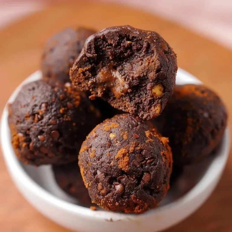 Healthy Brownie Batter Protein Balls, a tasty chocolate snack