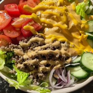 Burger Bowls 1 Delicious Burger Bowl with fresh ingredients