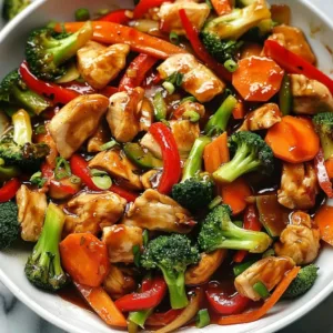 Chicken Stir-Fry Recipe 1 Delicious Chicken Stir-Fry made with fresh vegetables and savory sauce