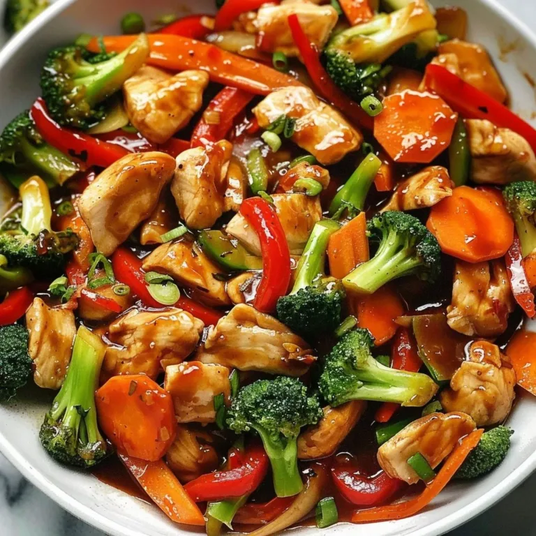 Delicious Chicken Stir-Fry made with fresh vegetables and savory sauce