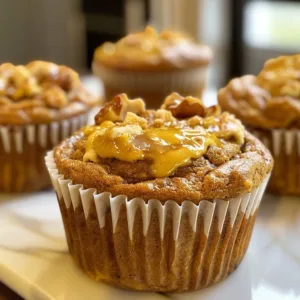 High-Protein Pumpkin Muffins 1 High-protein pumpkin muffins fresh out of the oven