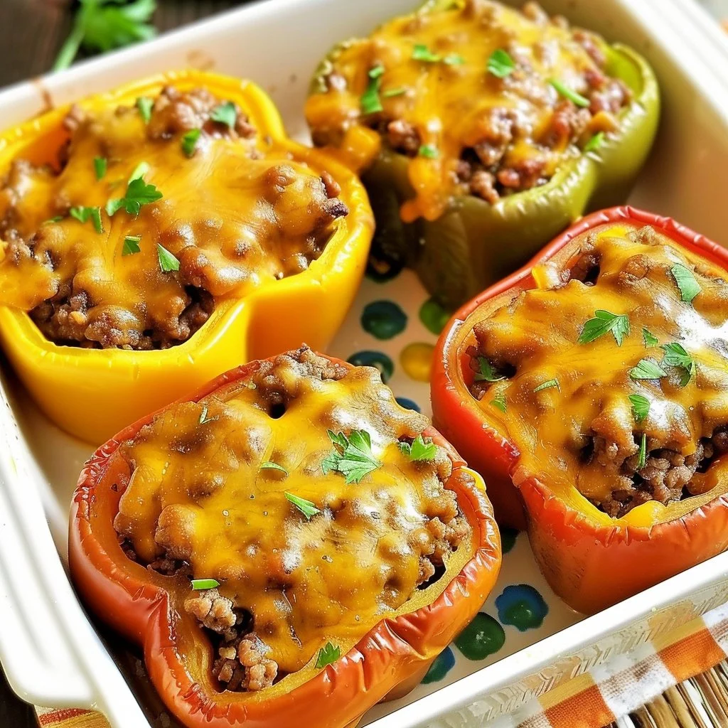 Healthy Recipes, High Protein Meals & Easy Meal Prep Ideas 3 Low-Carb Sloppy Joe Stuffed Peppers