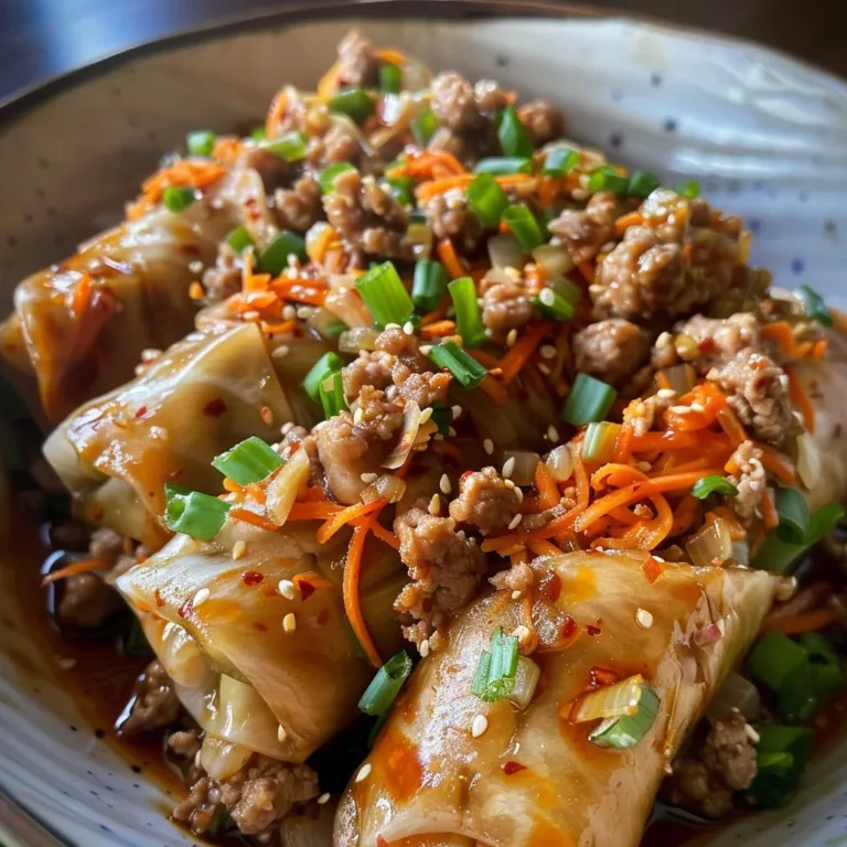 Paleo Egg Roll in a Bowl with vibrant vegetables and savory meat