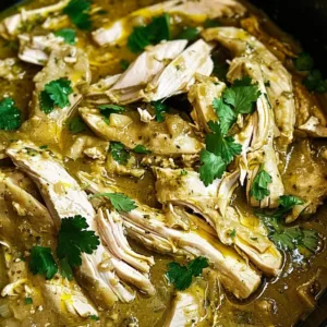 Salsa Verde Crockpot Chicken Recipe 1 Delicious Salsa Verde Chicken cooked in a crockpot for easy meal prep
