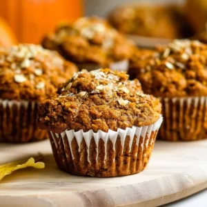 Vegan Pumpkin Muffins Recipe 1 Delicious vegan pumpkin muffins fresh out of the oven