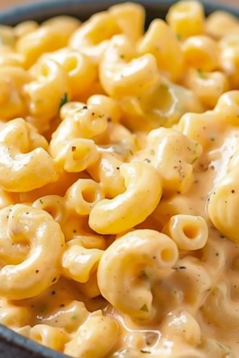 Healthy one-pot mac and cheese with creamy cheese sauce and pasta.